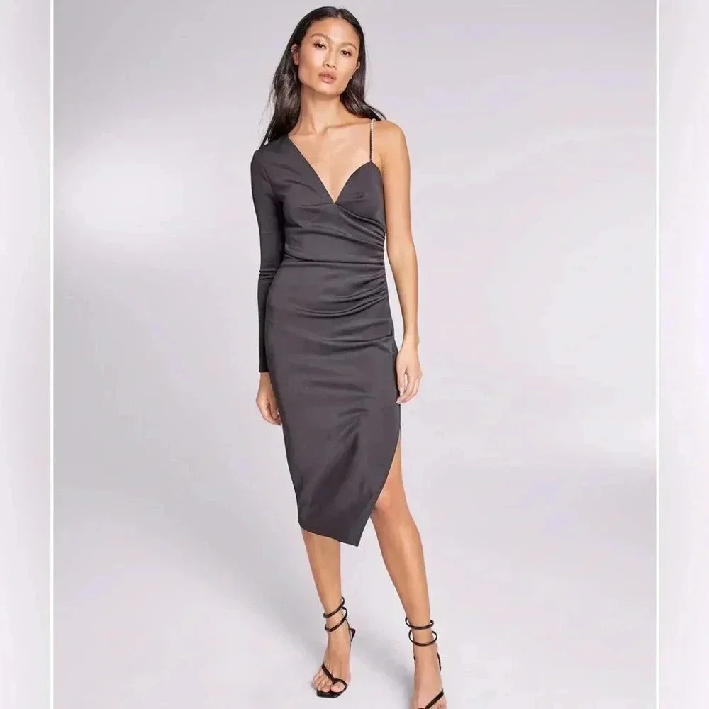 Jeannie Mai INC One Shoulder Bodycon Dress | size large